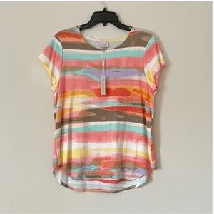 Cupio Short Sleeve T-Shirt rounded  Hem Shirt 🔥NWT🔥
